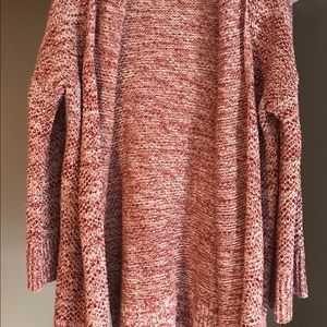 Red and White Cardigan